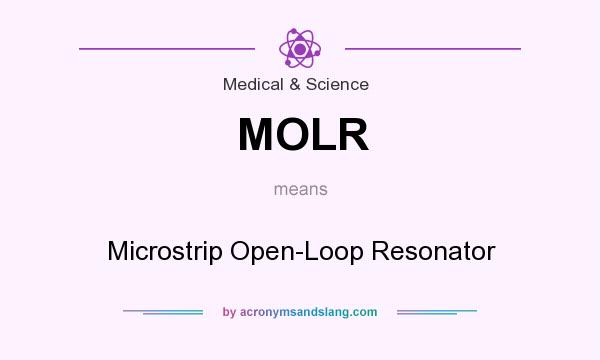 What does MOLR mean? It stands for Microstrip Open-Loop Resonator