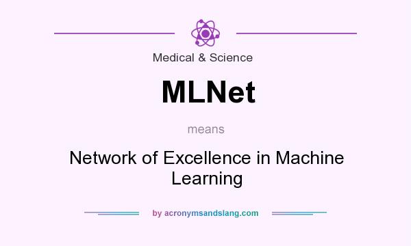 What does MLNet mean? It stands for Network of Excellence in Machine Learning