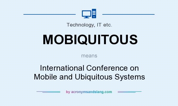 What does MOBIQUITOUS mean? It stands for International Conference on Mobile and Ubiquitous Systems