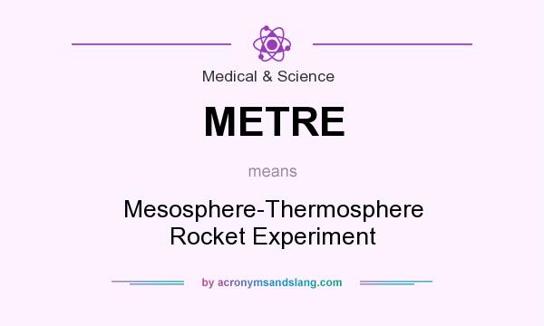 What does METRE mean? It stands for Mesosphere-Thermosphere Rocket Experiment