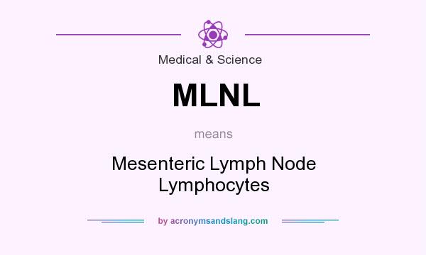 What does MLNL mean? It stands for Mesenteric Lymph Node Lymphocytes