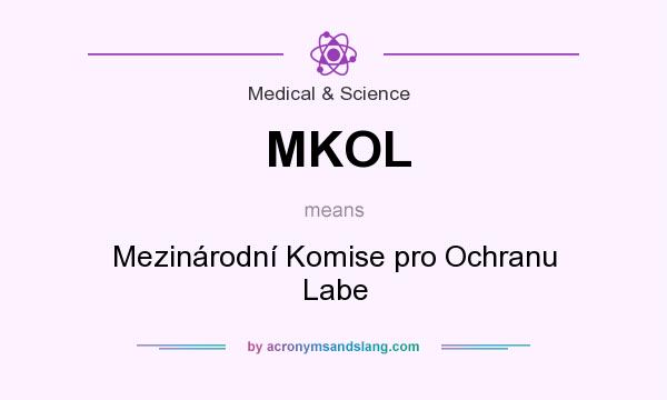 What does MKOL mean? It stands for Mezinárodní Komise pro Ochranu Labe