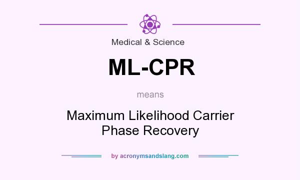 What does ML-CPR mean? It stands for Maximum Likelihood Carrier Phase Recovery