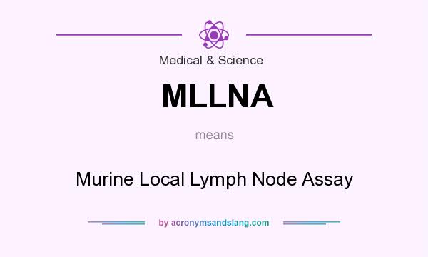 What does MLLNA mean? It stands for Murine Local Lymph Node Assay