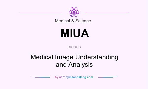 What does MIUA mean? It stands for Medical Image Understanding and Analysis