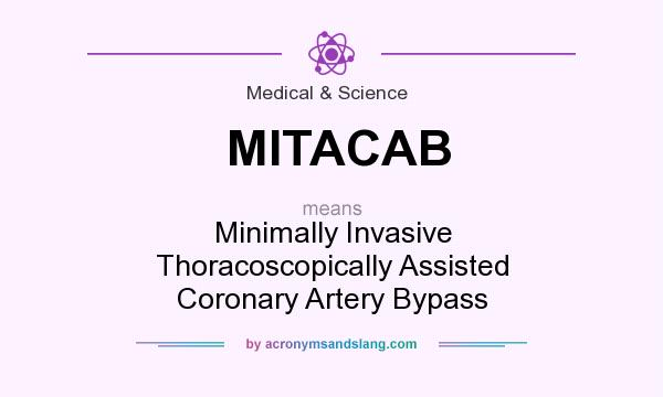 What does MITACAB mean? It stands for Minimally Invasive Thoracoscopically Assisted Coronary Artery Bypass