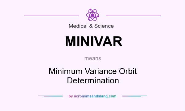 What does MINIVAR mean? It stands for Minimum Variance Orbit Determination