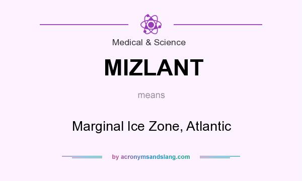 What does MIZLANT mean? It stands for Marginal Ice Zone, Atlantic