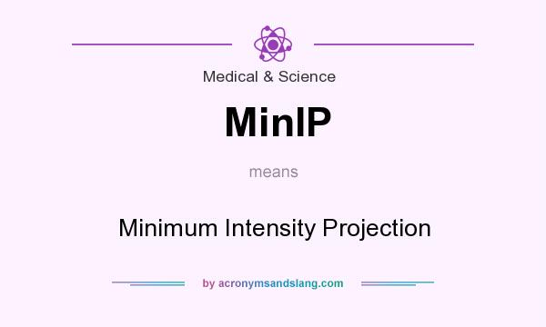 What does MinIP mean? It stands for Minimum Intensity Projection