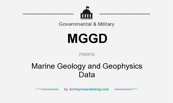 What does MGGD mean? It stands for Marine Geology and Geophysics Data