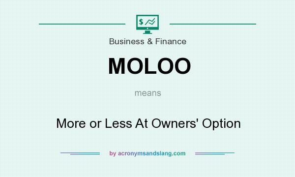 What does MOLOO mean? It stands for More or Less At Owners` Option