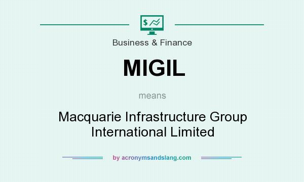 What does MIGIL mean? It stands for Macquarie Infrastructure Group International Limited