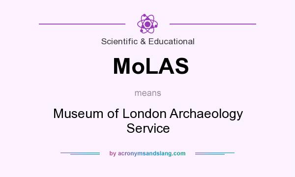 What does MoLAS mean? It stands for Museum of London Archaeology Service