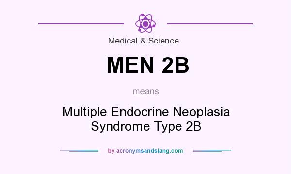 What does MEN 2B mean? It stands for Multiple Endocrine Neoplasia Syndrome Type 2B