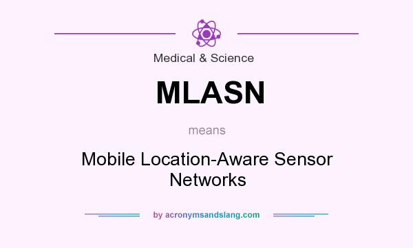 What does MLASN mean? It stands for Mobile Location-Aware Sensor Networks