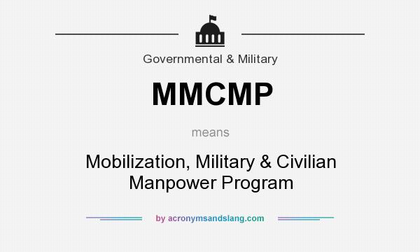 What does MMCMP mean? It stands for Mobilization, Military & Civilian Manpower Program