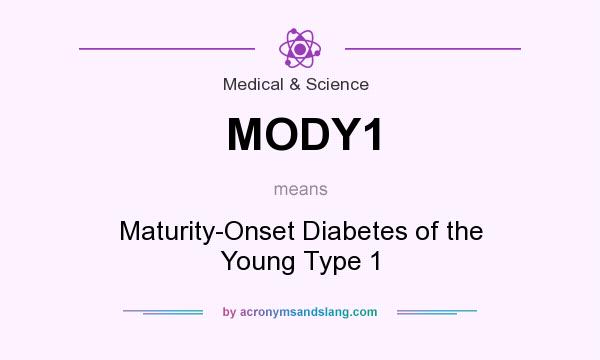 What does MODY1 mean? It stands for Maturity-Onset Diabetes of the Young Type 1