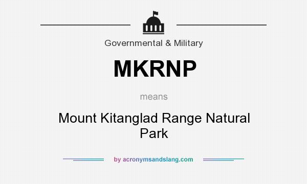 What does MKRNP mean? It stands for Mount Kitanglad Range Natural Park