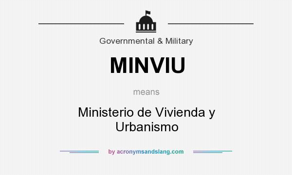 What does MINVIU mean? It stands for Ministerio de Vivienda y Urbanismo