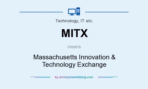 What does MITX mean? It stands for Massachusetts Innovation & Technology Exchange