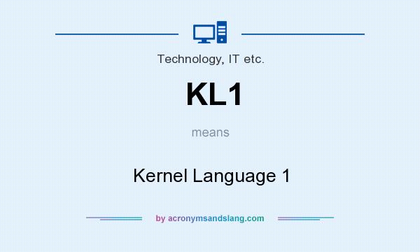 What does KL1 mean? It stands for Kernel Language 1