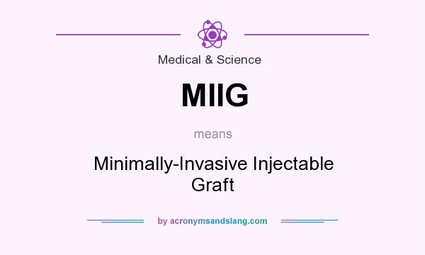 What does MIIG mean? It stands for Minimally-Invasive Injectable Graft