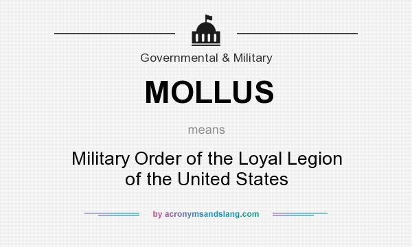What does MOLLUS mean? It stands for Military Order of the Loyal Legion of the United States