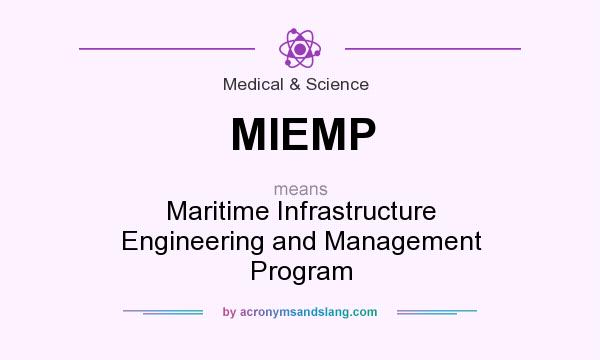 What does MIEMP mean? It stands for Maritime Infrastructure Engineering and Management Program