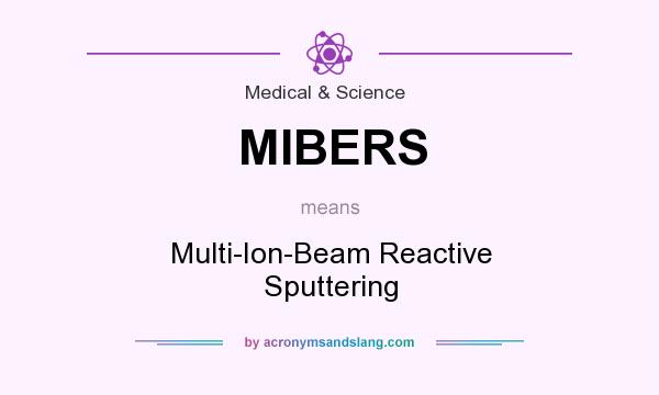 What does MIBERS mean? It stands for Multi-Ion-Beam Reactive Sputtering