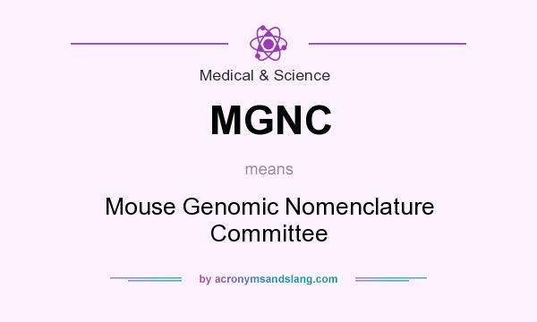 What does MGNC mean? It stands for Mouse Genomic Nomenclature Committee