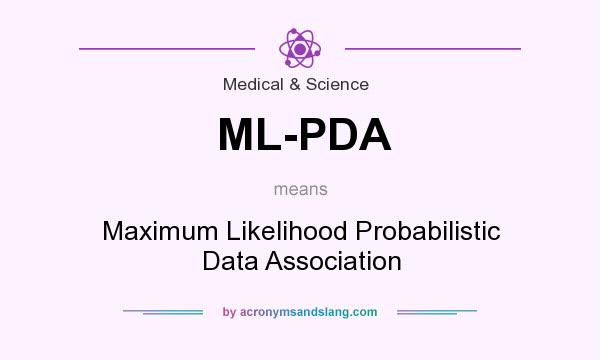 What does ML-PDA mean? It stands for Maximum Likelihood Probabilistic Data Association
