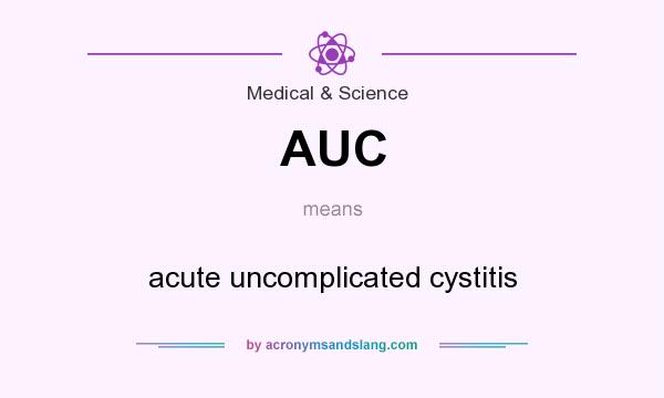 What does AUC mean? It stands for acute uncomplicated cystitis