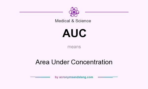 What does AUC mean? It stands for Area Under Concentration
