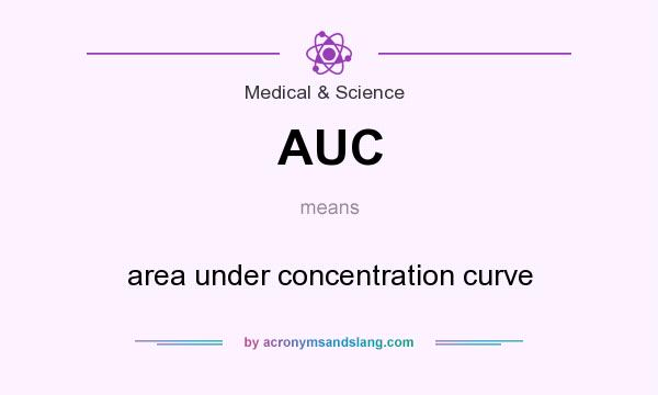 What does AUC mean? It stands for area under concentration curve