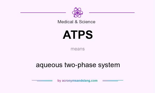 What does ATPS mean? It stands for aqueous two-phase system