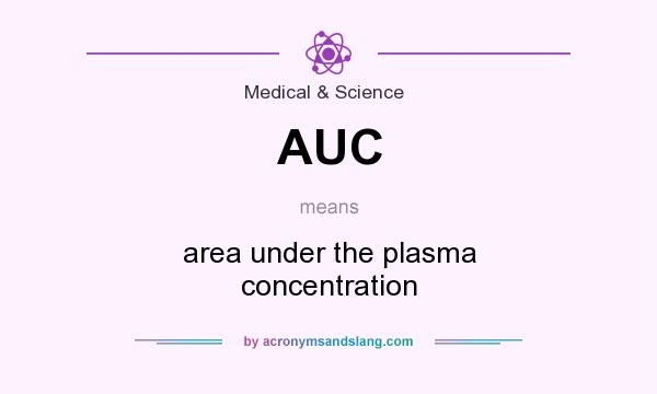 What does AUC mean? It stands for area under the plasma concentration