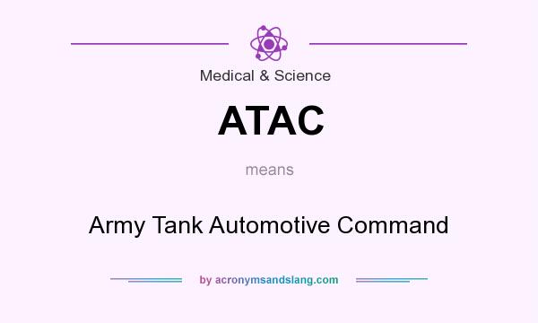 What does ATAC mean? It stands for Army Tank Automotive Command