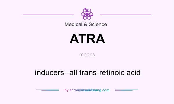 What does ATRA mean? It stands for inducers--all trans-retinoic acid