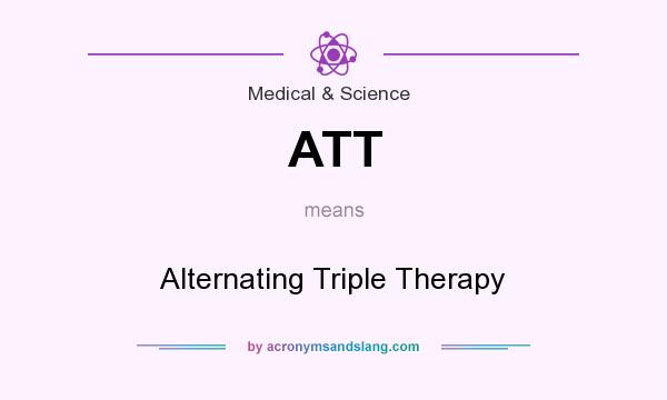 What does ATT mean? It stands for Alternating Triple Therapy