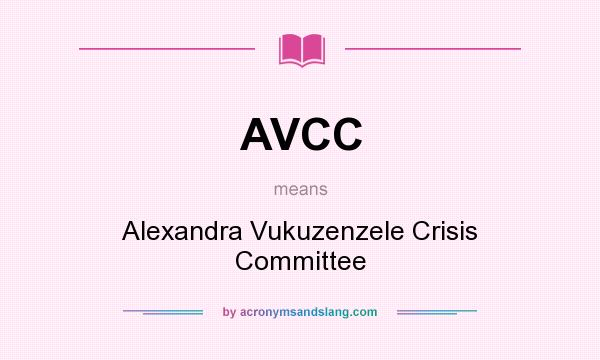 What does AVCC mean? It stands for Alexandra Vukuzenzele Crisis Committee
