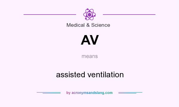 What does AV mean? It stands for assisted ventilation