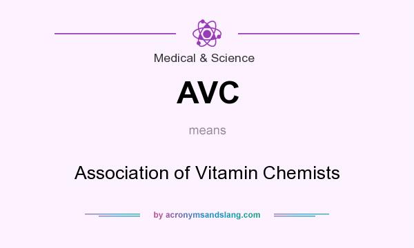 What does AVC mean? It stands for Association of Vitamin Chemists
