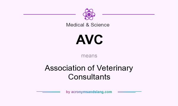 What does AVC mean? It stands for Association of Veterinary Consultants