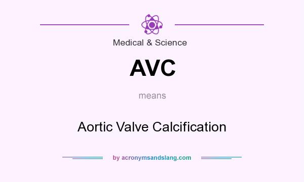 What does AVC mean? It stands for Aortic Valve Calcification