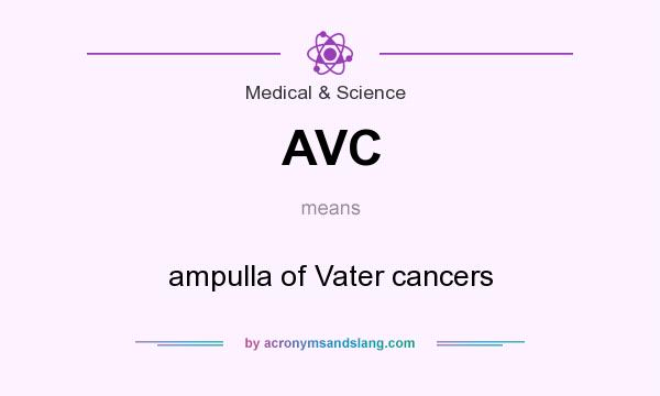 What does AVC mean? It stands for ampulla of Vater cancers