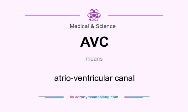 What does AVC mean? It stands for atrio-ventricular canal