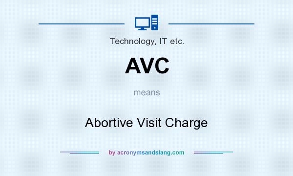 What does AVC mean? It stands for Abortive Visit Charge