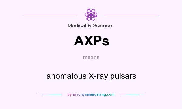 What does AXPs mean? It stands for anomalous X-ray pulsars