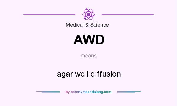 What does AWD mean? It stands for agar well diffusion