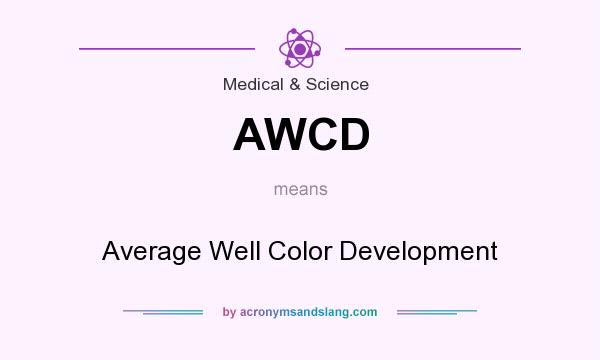 What does AWCD mean? It stands for Average Well Color Development